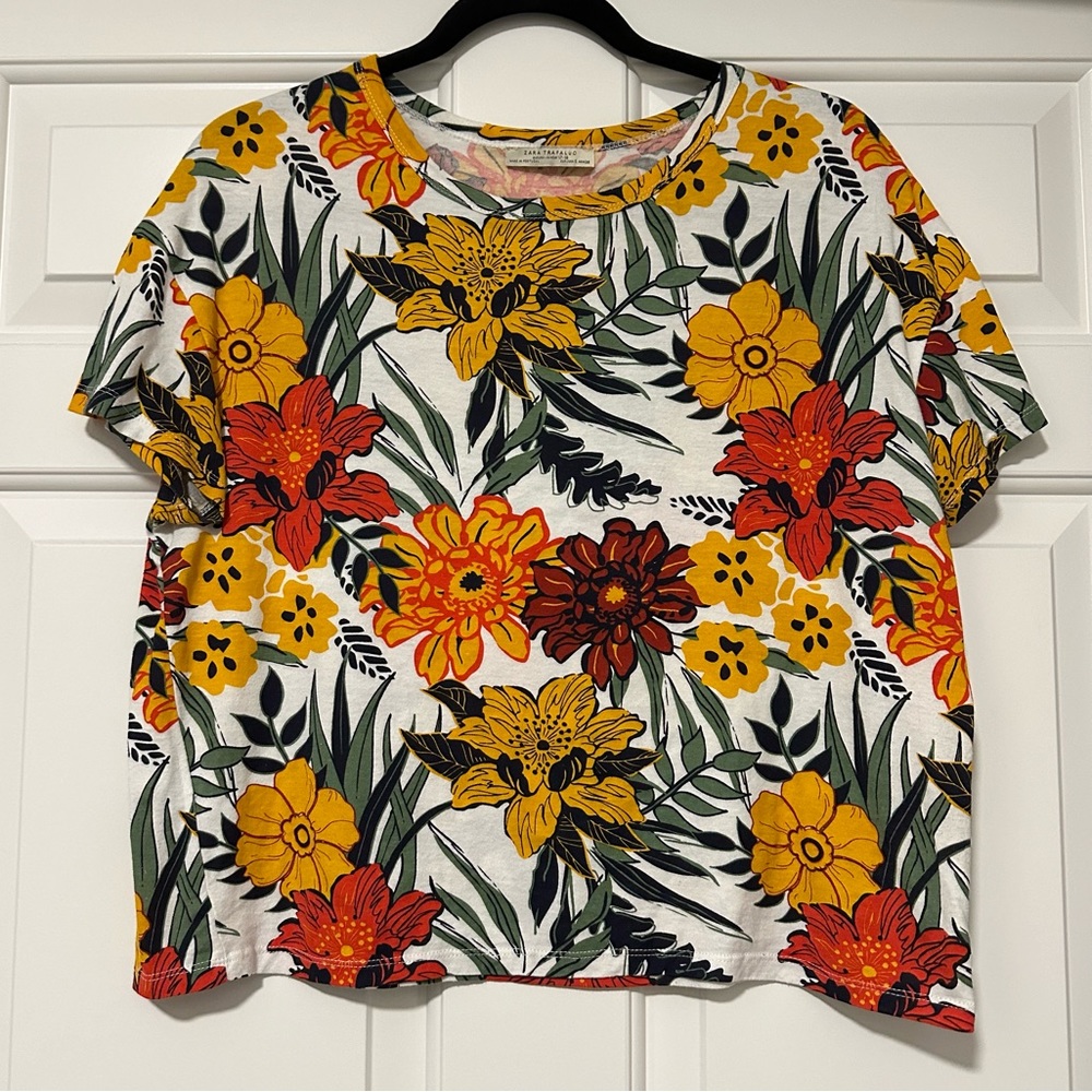 Zara Trafaluc Floral Shirt - S